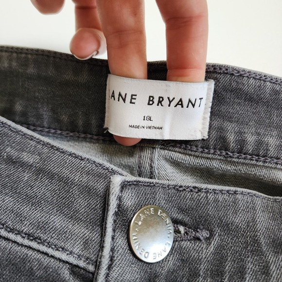 Lane Bryant Womens Mid Rise Signature Fit Bootcut Jeans Plus Size 18L Gray Wash‎ - Picture 6 of 15